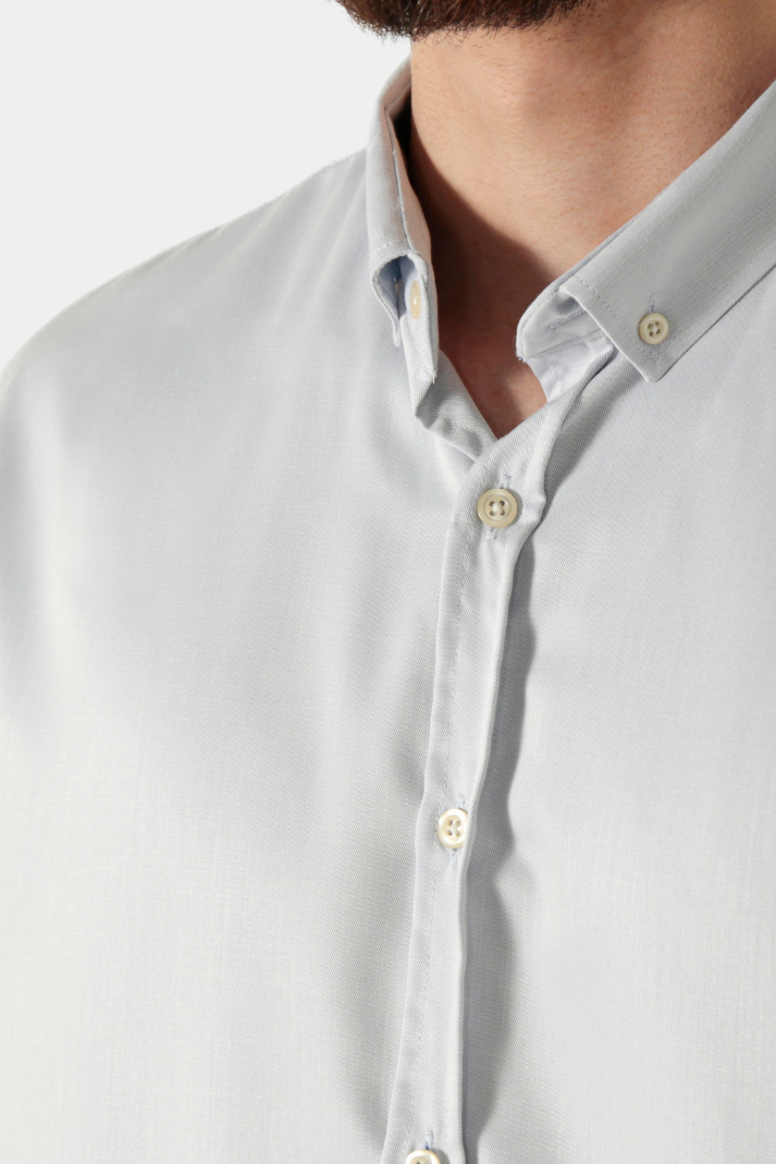 Camisa manga longa slim fit oxford modal button down