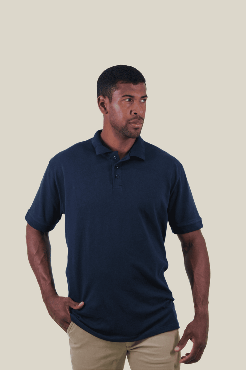 Polo piquet gold continua Azul