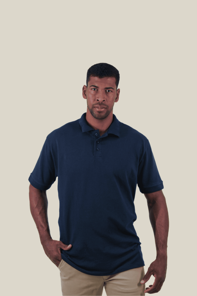 Polo piquet gold continua Azul