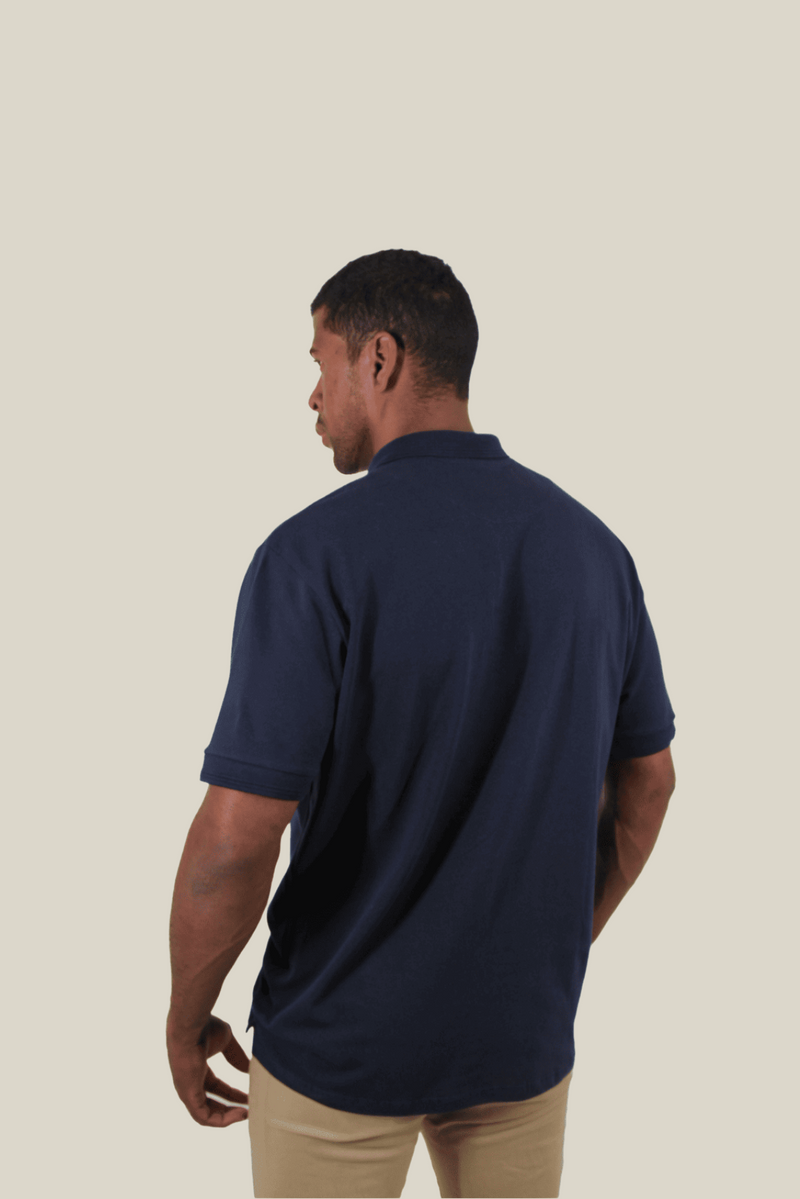 Polo piquet gold continua Azul