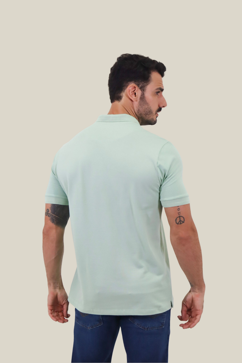 Polo piquet gold continua Verde