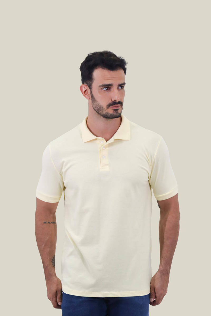 Polo piquet gold continua Amarelo