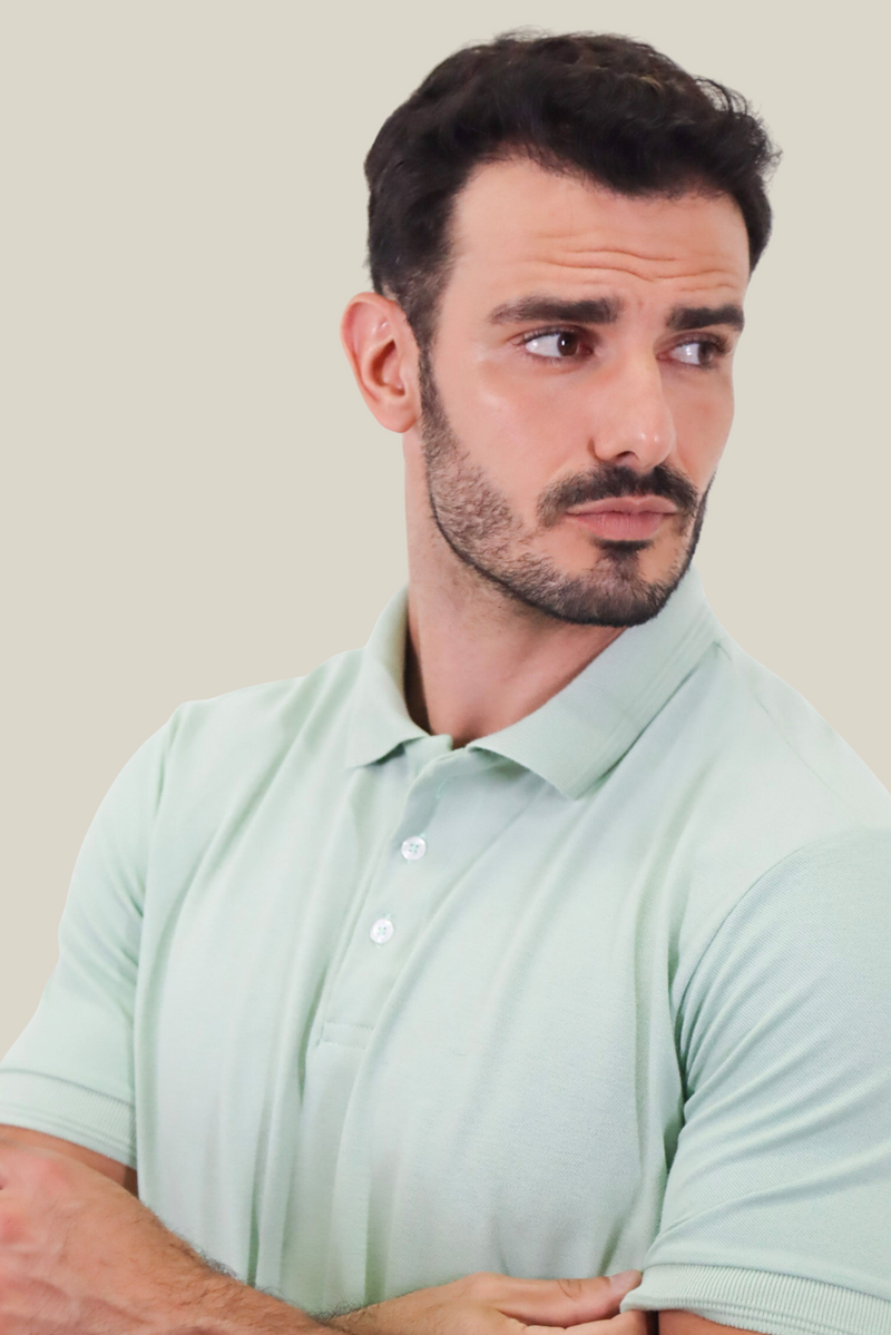 Polo piquet gold continua Verde