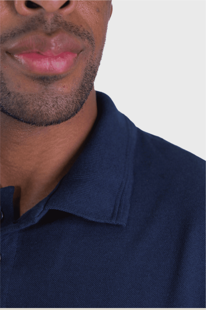 Polo piquet gold continua Azul