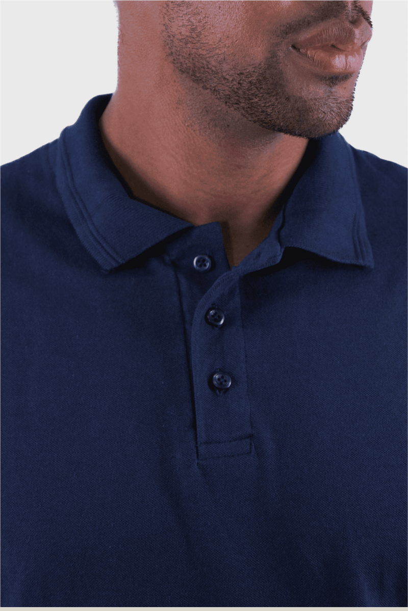 Polo piquet gold continua Azul