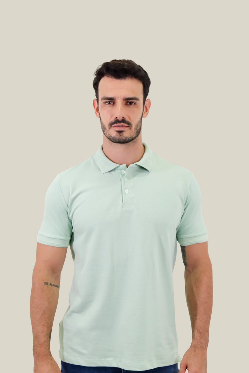 Polo piquet gold continua Verde