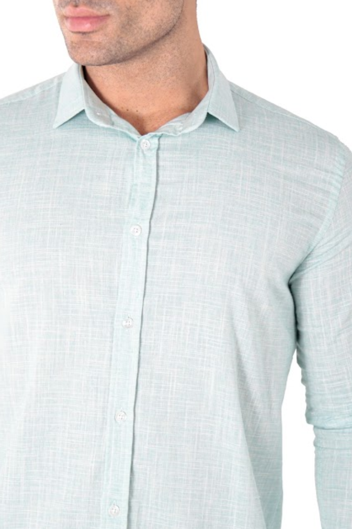 Camisa social manga longa slim fit flamê