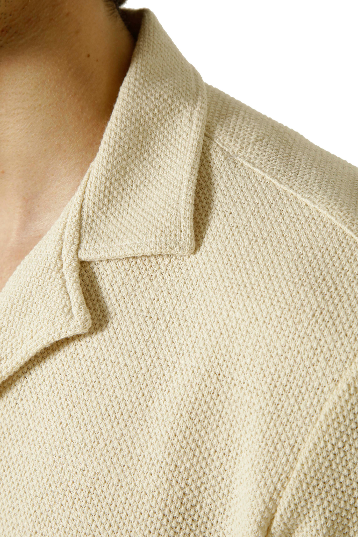 Camisa gola esporte manga curta textura