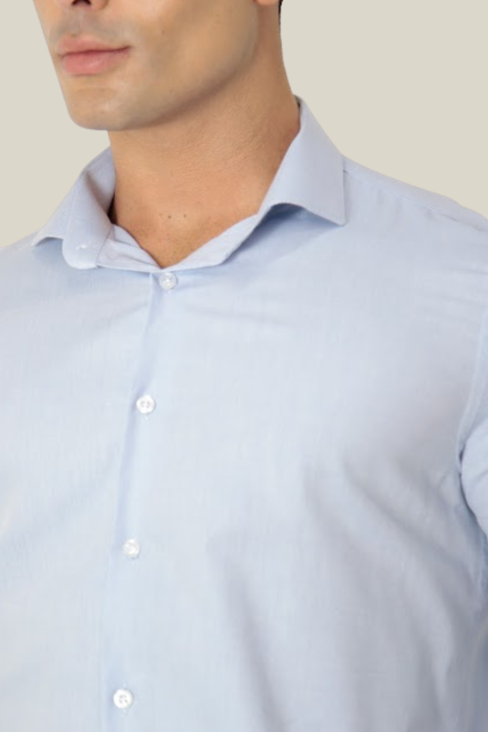 Camisa oxford pima algodão fio 80 manga longa slim fit