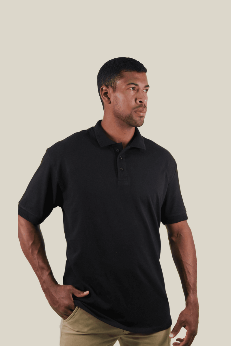 Polo piquet gold continua Preto