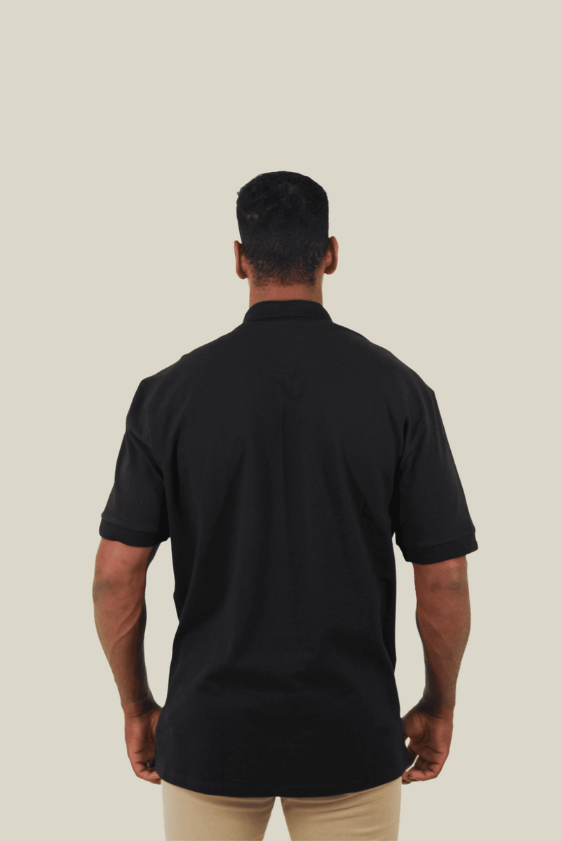 Polo piquet gold continua Preto