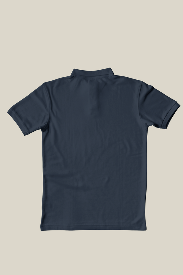 Camiseta Polo Premium Minimalist azul (Bordado)