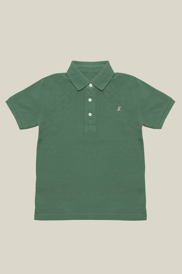 Camiseta Polo Premium Minimalist verde (Bordado)