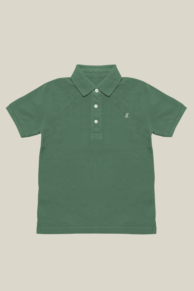 Camiseta Polo Premium Minimalist verde (Bordado)