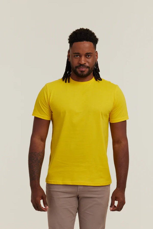 Camiseta Premium Amarelo Canário Lisa