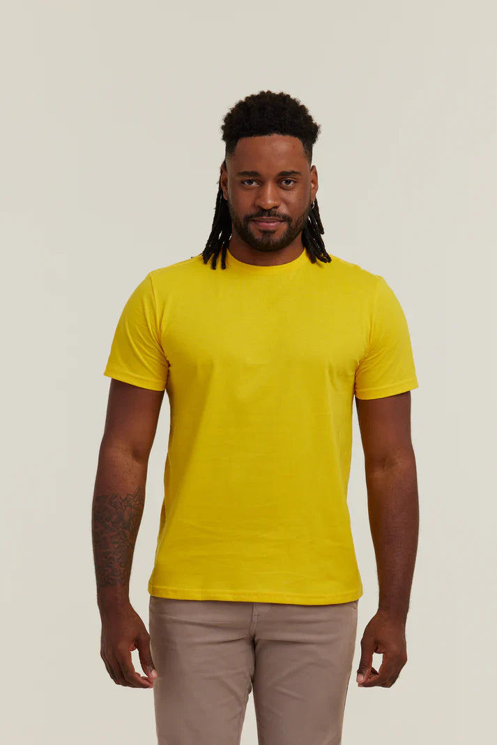 Camiseta Premium Amarelo Canário Lisa
