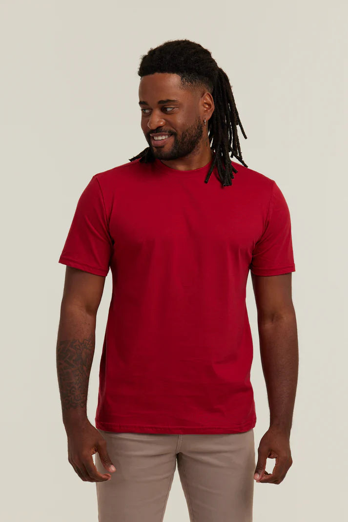 Camiseta Premium Bordo Lisa