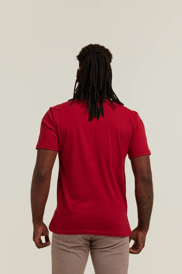 Camiseta Premium Bordo Lisa