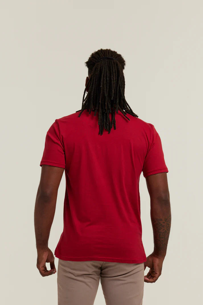 Camiseta Premium Bordo Lisa