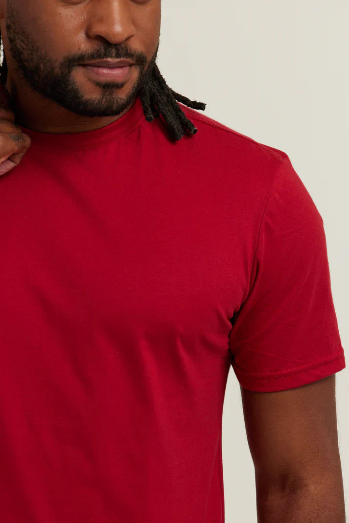 Camiseta Premium Bordo Lisa