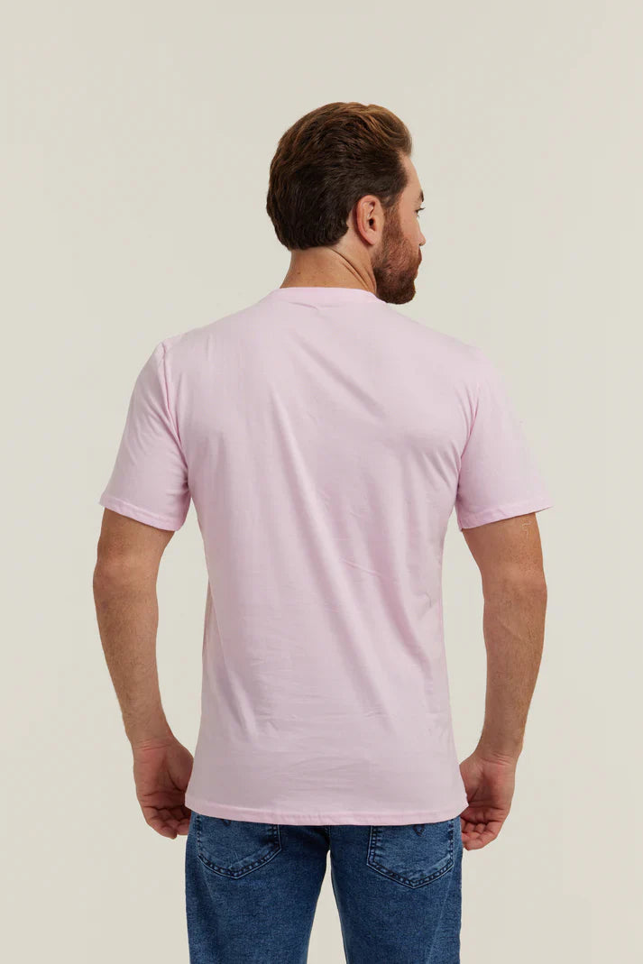 Camiseta Premium Rosa Bebê Lisa