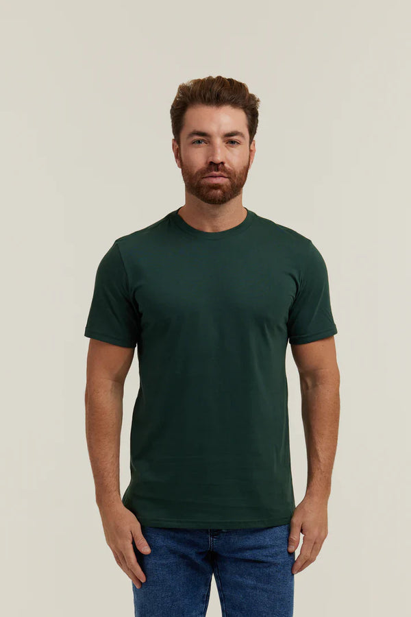 Camiseta Premium Verde Musgo Lisa