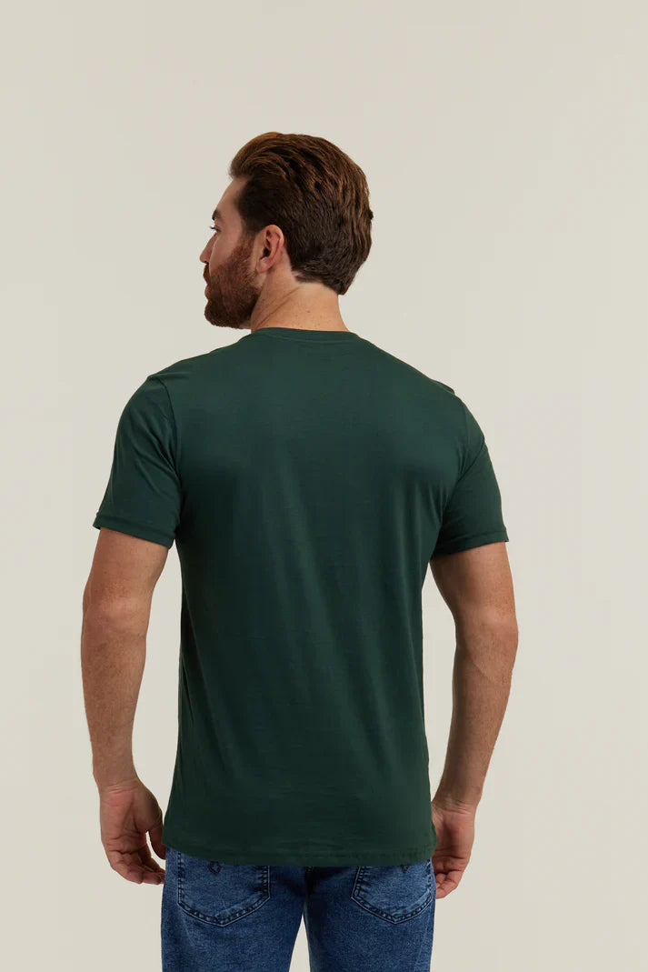Camiseta Premium Verde Musgo Lisa
